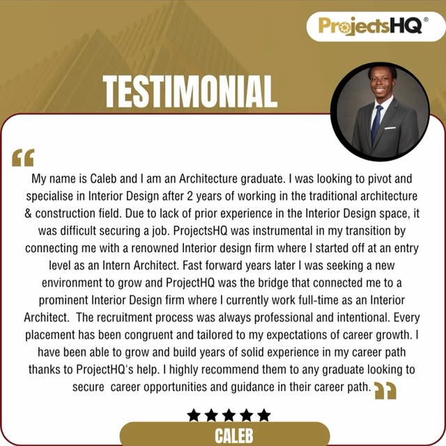 At ProjectsHQ, we don’t just build projects, We build professionals